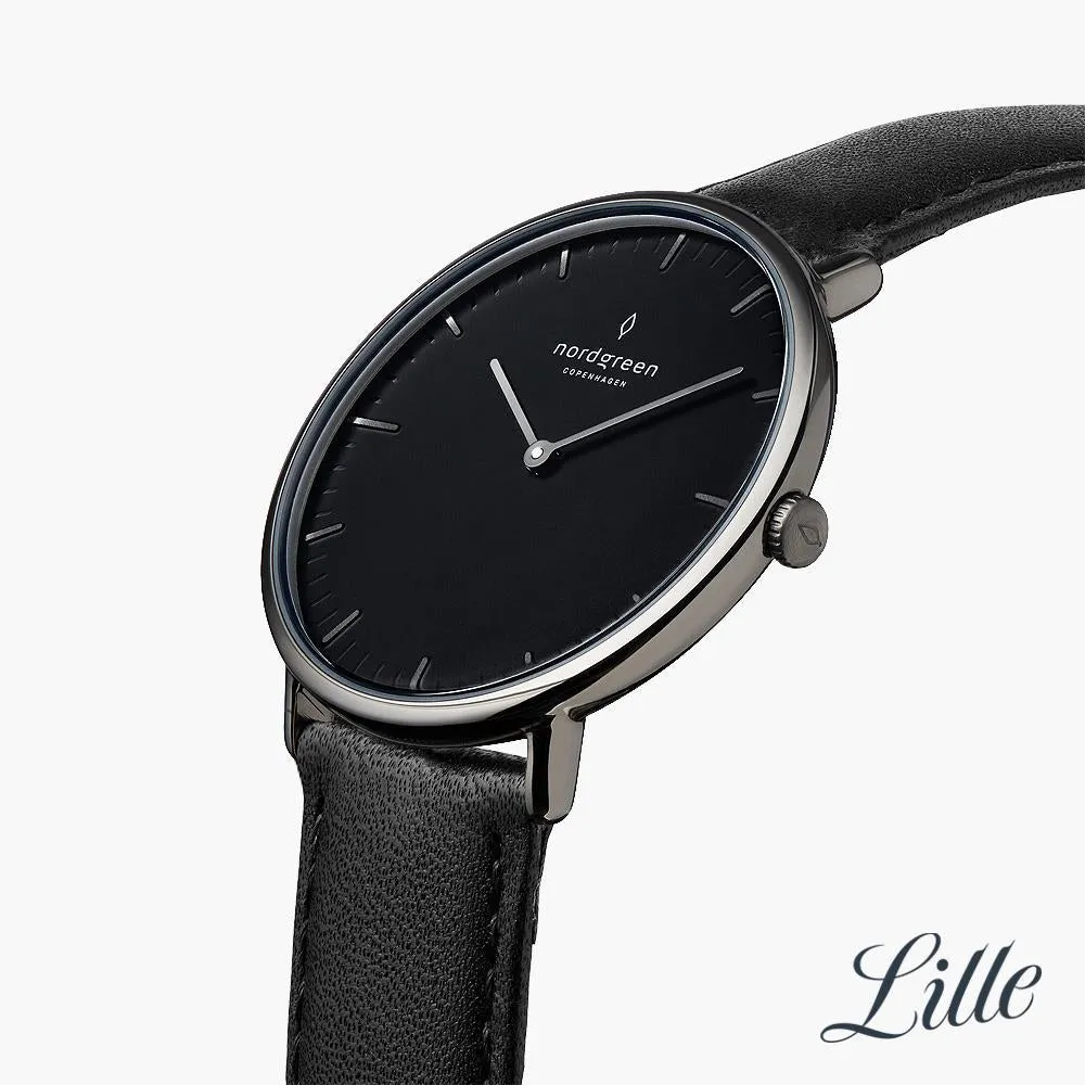 Native | Black Dial - Black Vegan Leather