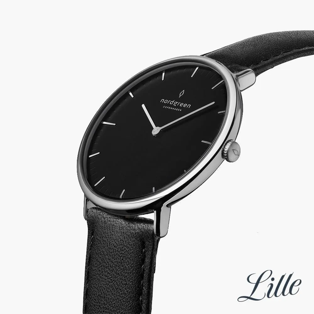 Native | Black Dial - Black Vegan Leather