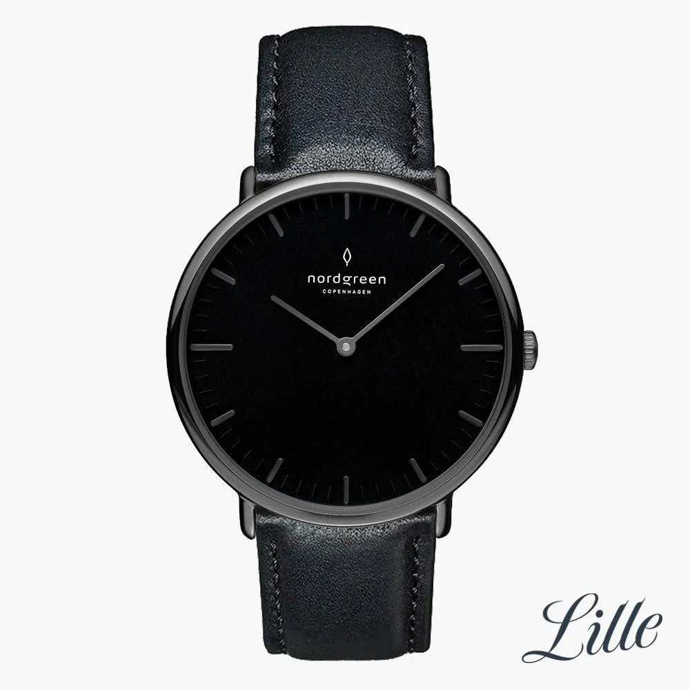 Native | Black Dial - Black Vegan Leather