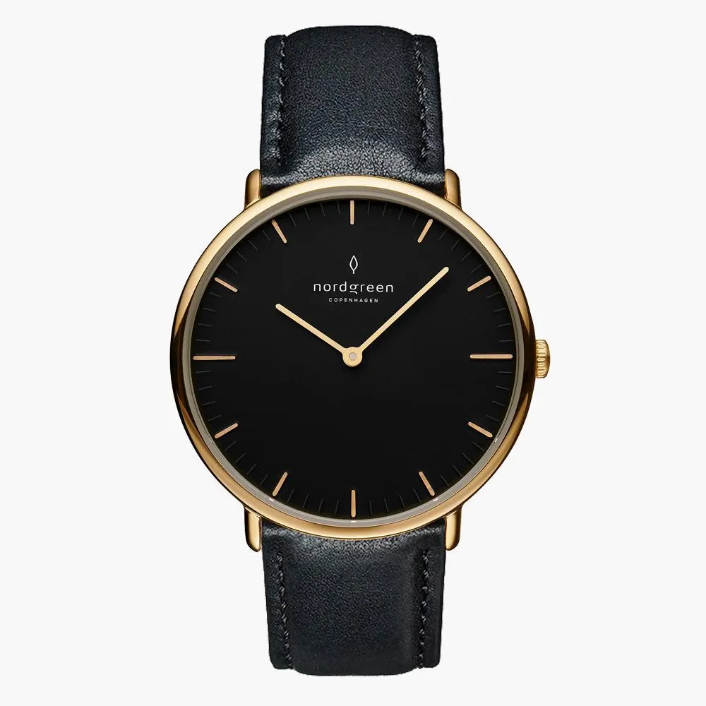 Native | Black Dial - Black Vegan Leather