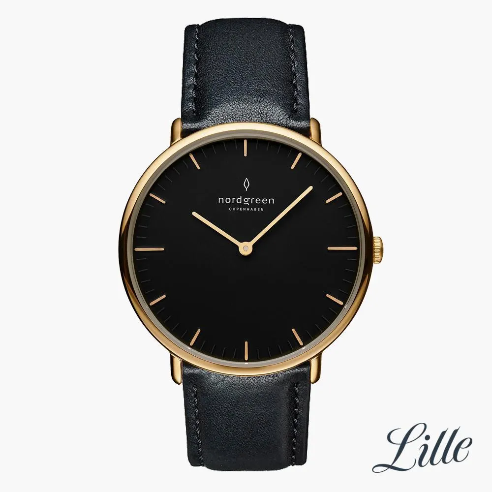 Native | Black Dial - Black Vegan Leather