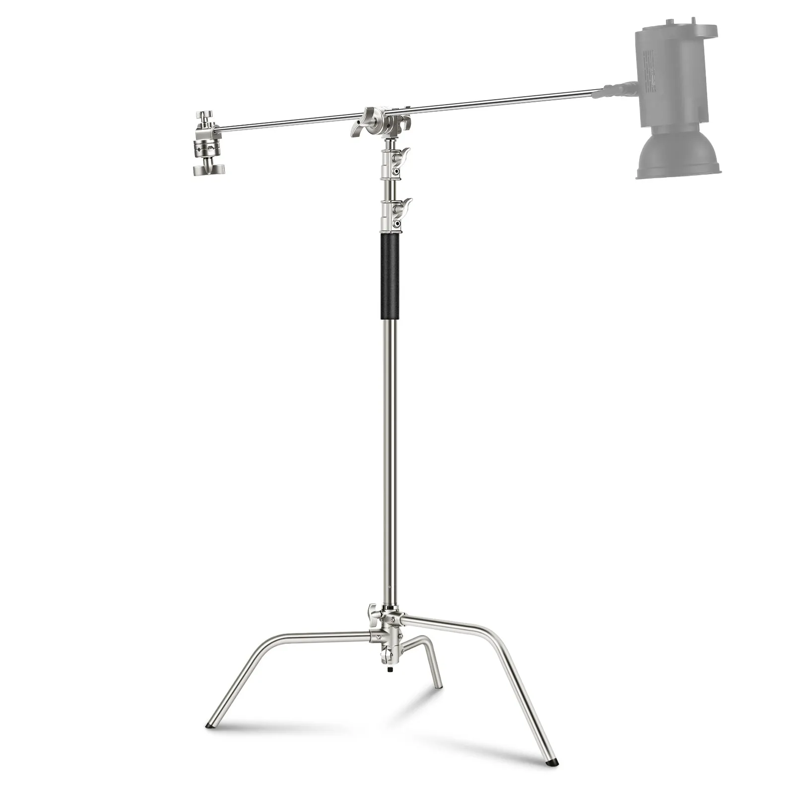 NEEWER Pro 330cm Stainless Steel C Stand with Boom Arm