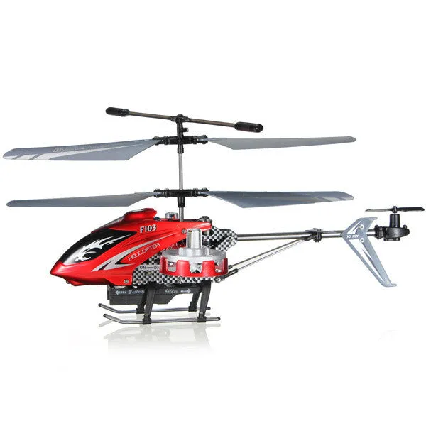 New Version Avatar F103 4CH 2.4Ghz IR Remote Control Gyro RTF Mini Metal 4 Channel RC Helicopter LED Red Toy