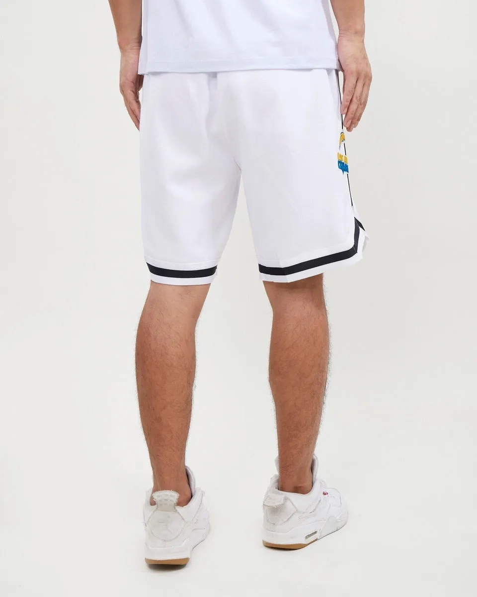 NFL LOS ANGELES CHARGERS CLASSIC CHENILLE MEN'S SHORT (WHITE)