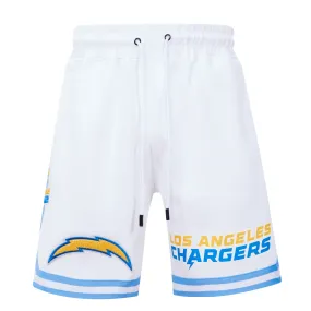 NFL LOS ANGELES CHARGERS CLASSIC CHENILLE MEN'S SHORT (WHITE)