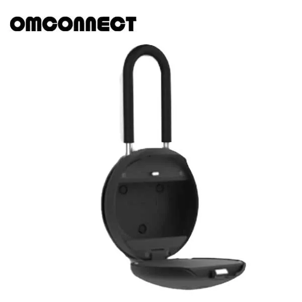 OMCONNECT -  SOLO U - Smart Key Lock Box - U Shaped Stainless Steel Shackle - Bluetooth