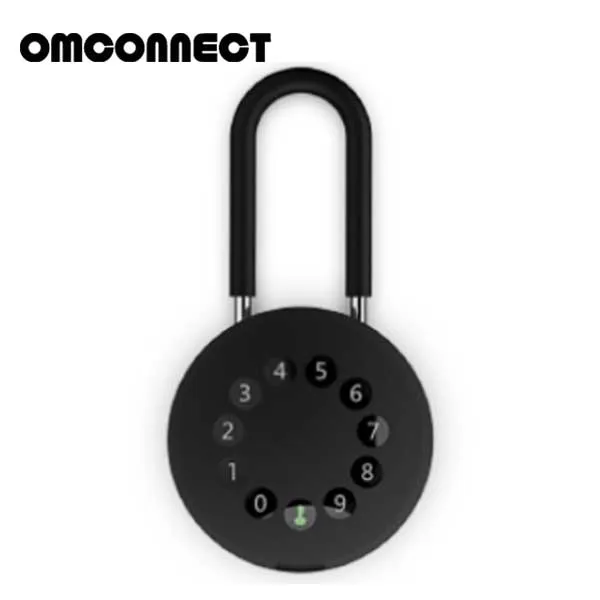 OMCONNECT -  SOLO U - Smart Key Lock Box - U Shaped Stainless Steel Shackle - Bluetooth