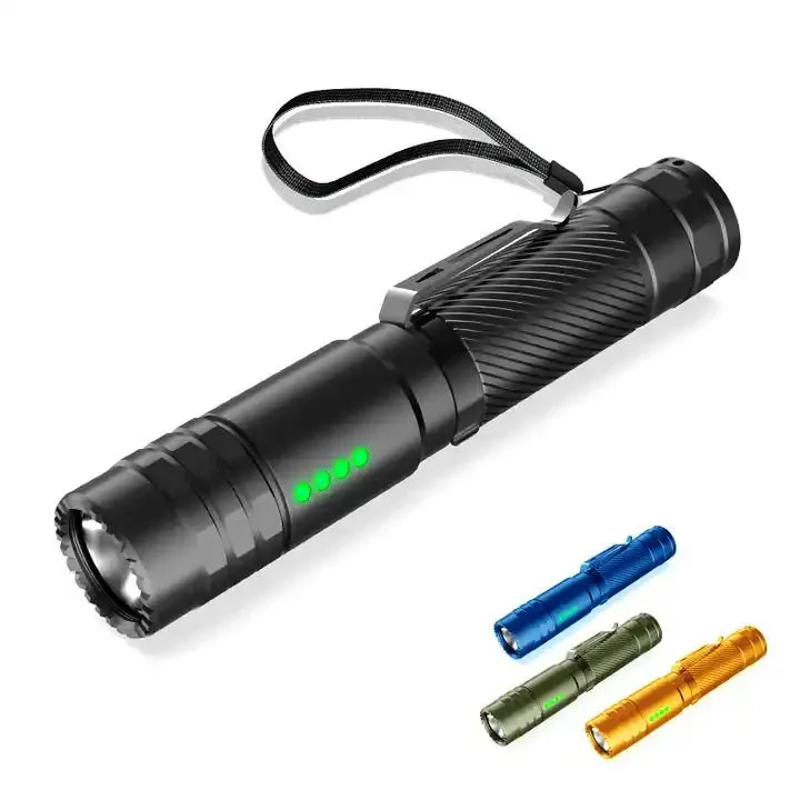 Peetpen L28 Camping Outdoor Torch Type-C Rechargeable EDC Tactical LED Flashlight