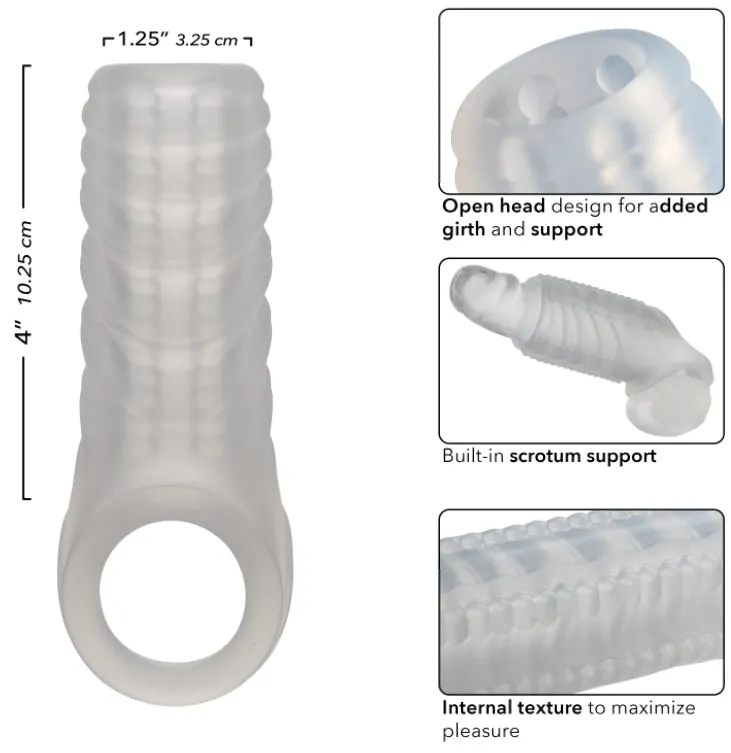 Performance Maxx Liquid Silicone Reversible Clear Penis Sleeve