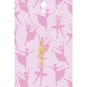 Pink Ballerina with Crystal Necklace