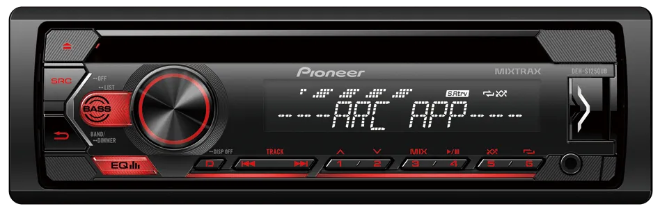 Pioneer DEH-S1250UB Single Din USB/CD/AUX MP3 CD Player