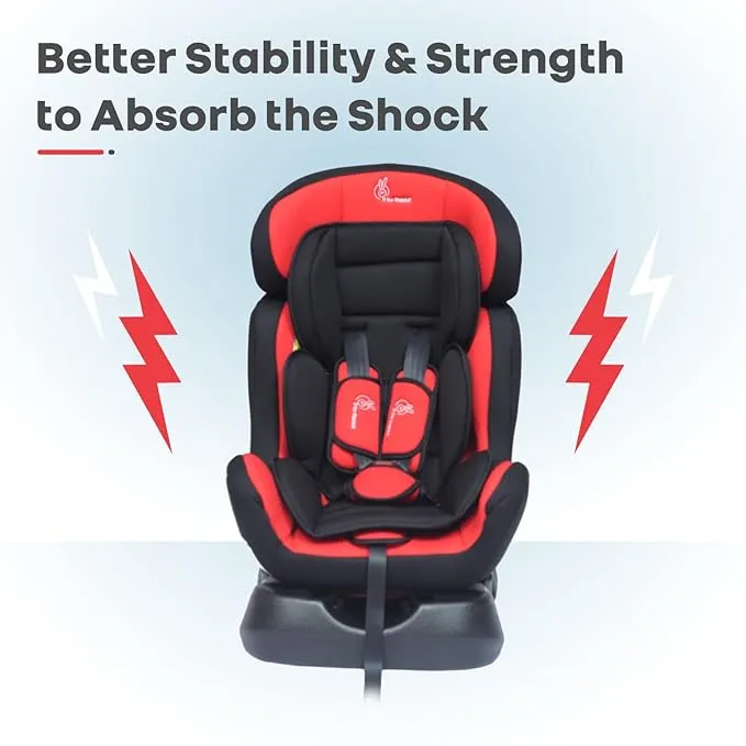 R for Rabbit Convertible Baby Car Seat Jack N Jill Grand- Red Black