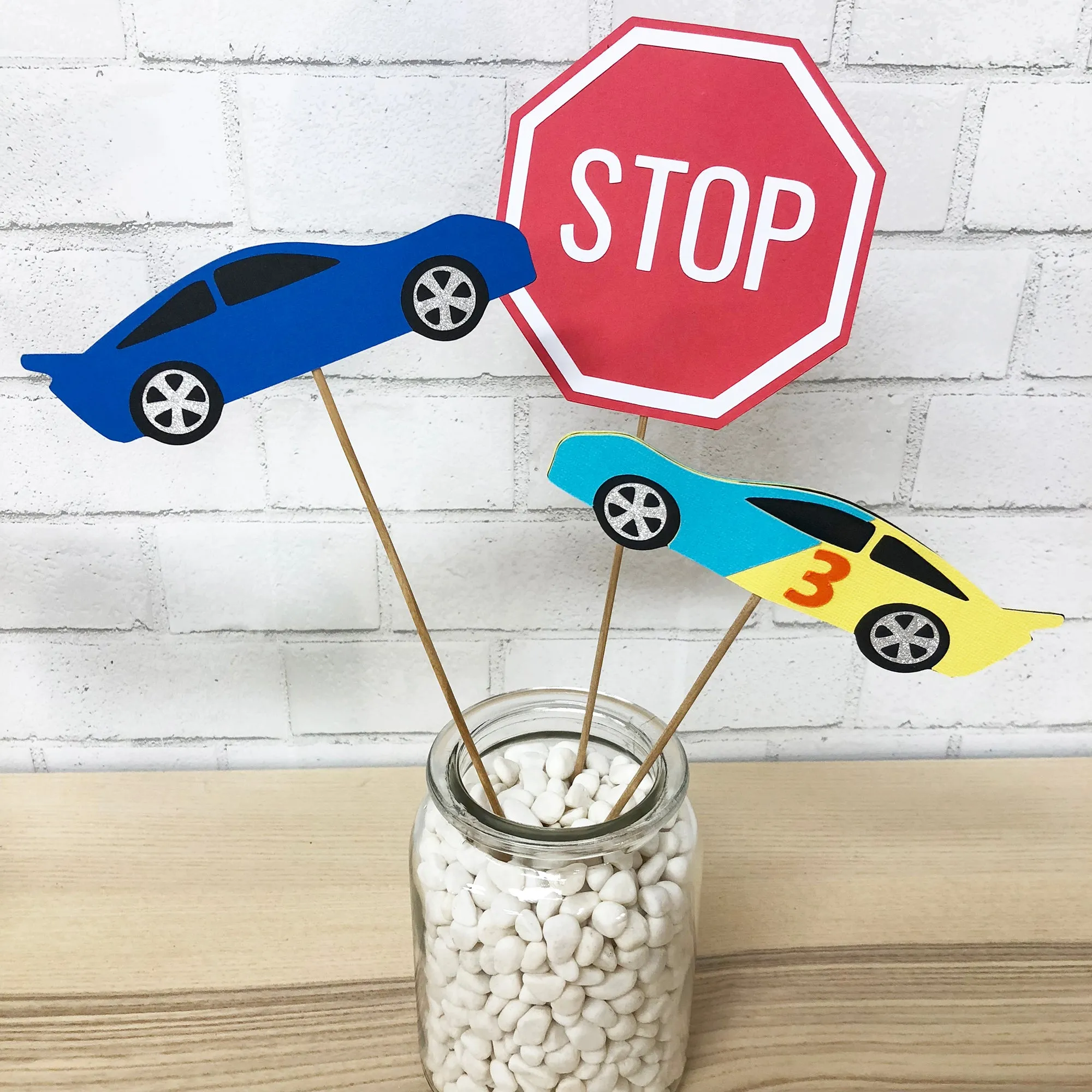 Race Car Party Centerpiece