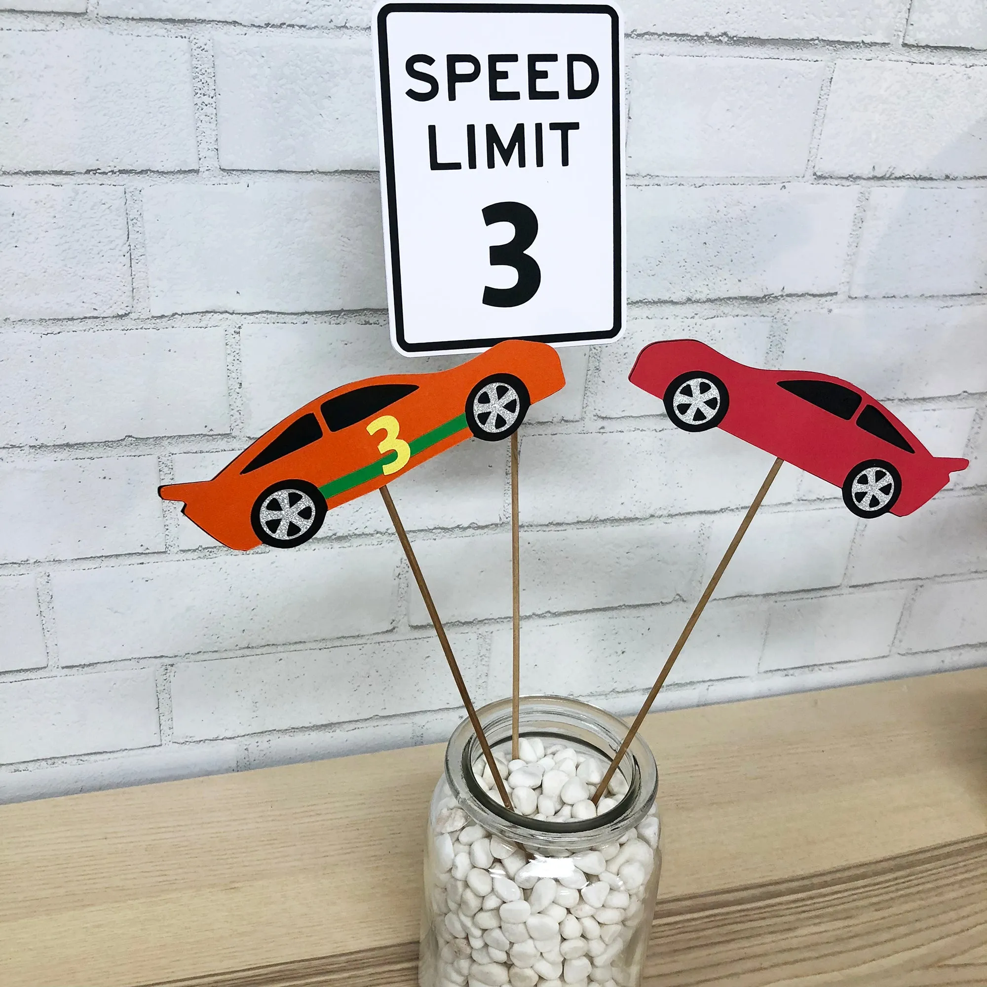 Race Car Party Centerpiece