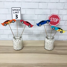 Race Car Party Centerpiece