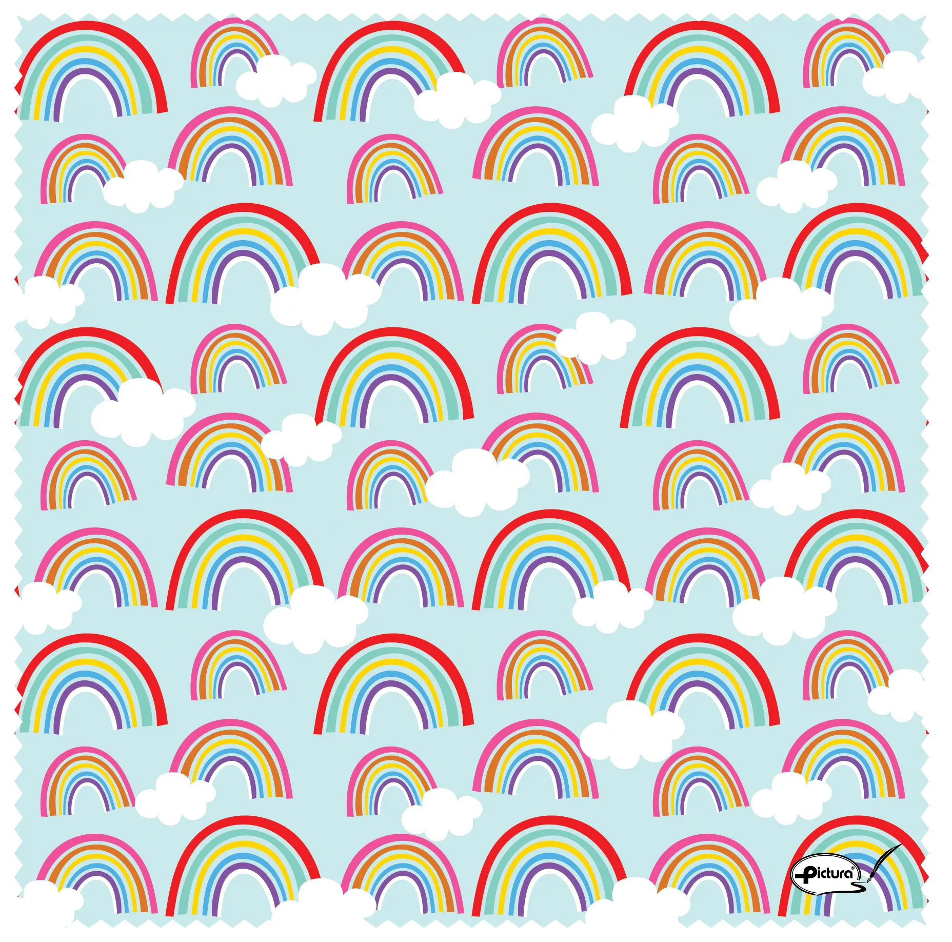 Rainbow And Clouds Smart Cloth