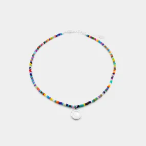 Rainbow Bead Choker