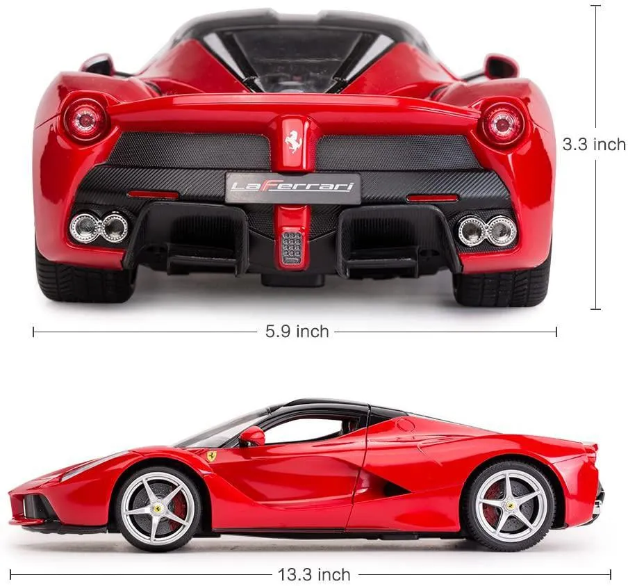 RC Car 1/14 Scale Ferrari LaFerrari Radio Remote Control R/C Toy Car Model Vehicle, Red