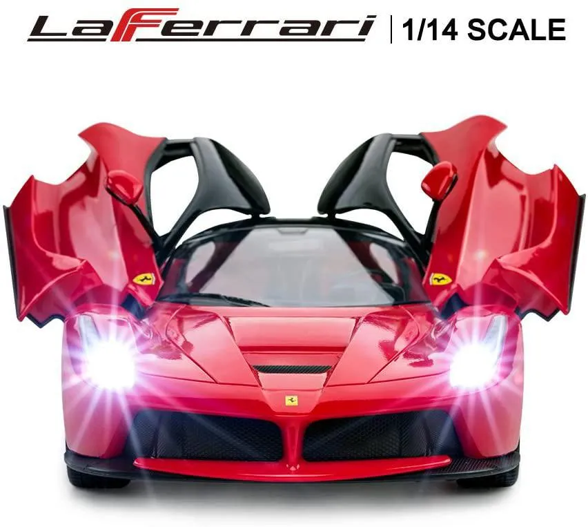 RC Car 1/14 Scale Ferrari LaFerrari Radio Remote Control R/C Toy Car Model Vehicle, Red