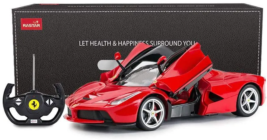 RC Car 1/14 Scale Ferrari LaFerrari Radio Remote Control R/C Toy Car Model Vehicle, Red