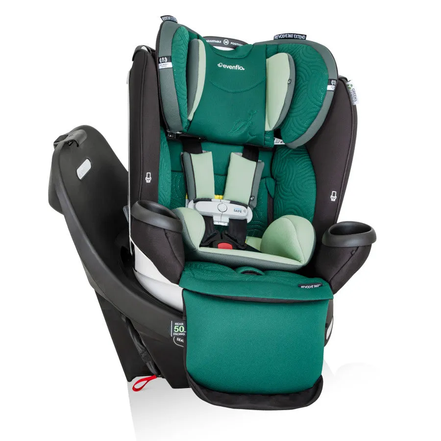 Revolve360 Extend All-in-One Rotational Car Seat with Green & Gentle Fabric