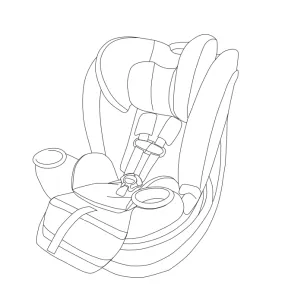 Revolve360 Extend All-in-One Rotational Car Seat with SensorSafe Support