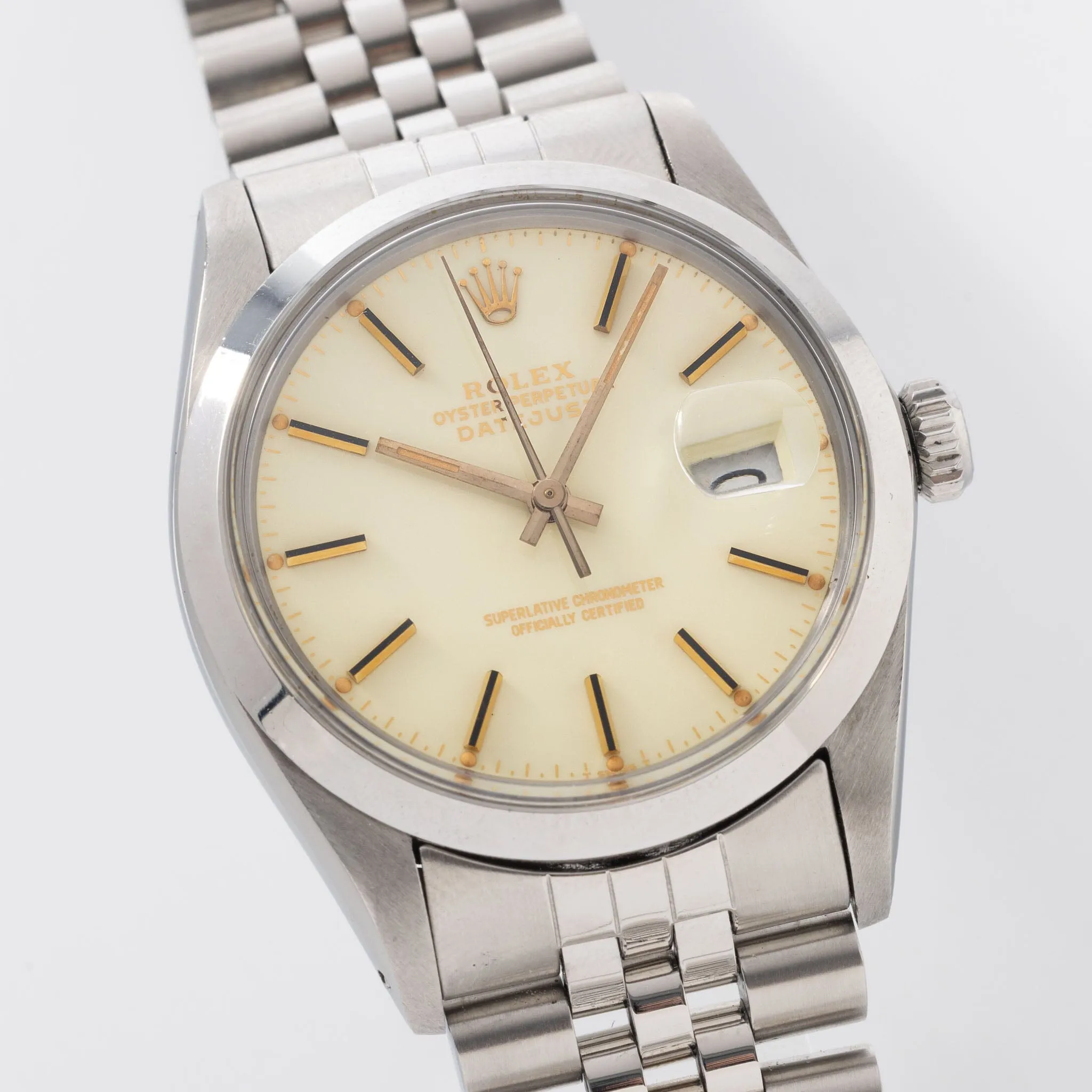 Rolex Datejust 16000 Ivory Enamel Dial