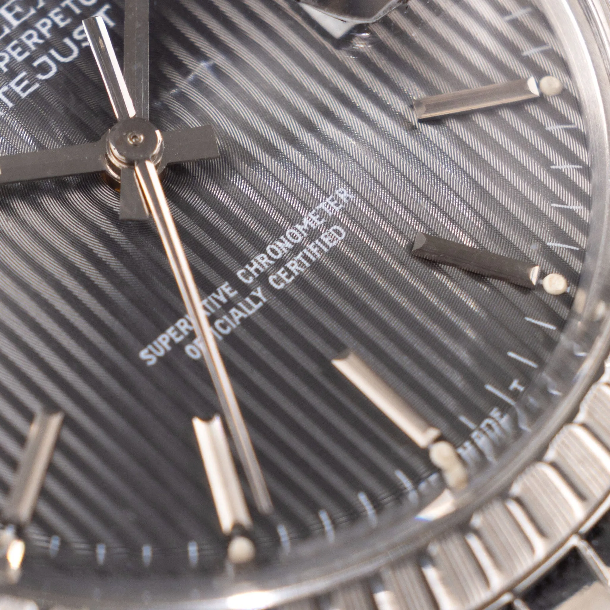 Rolex Datejust Grey Tapestry dial ref 16030