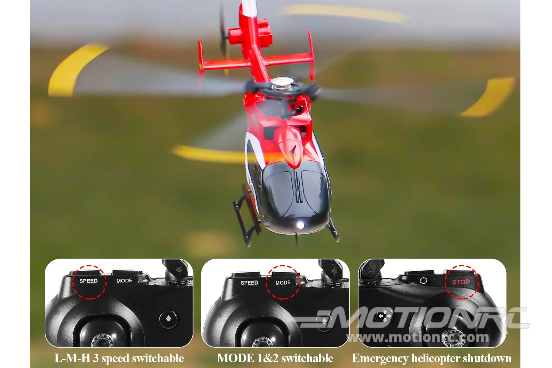 RotorScale EC135 100 Size Gyro Stabilized Helicopter - RTF