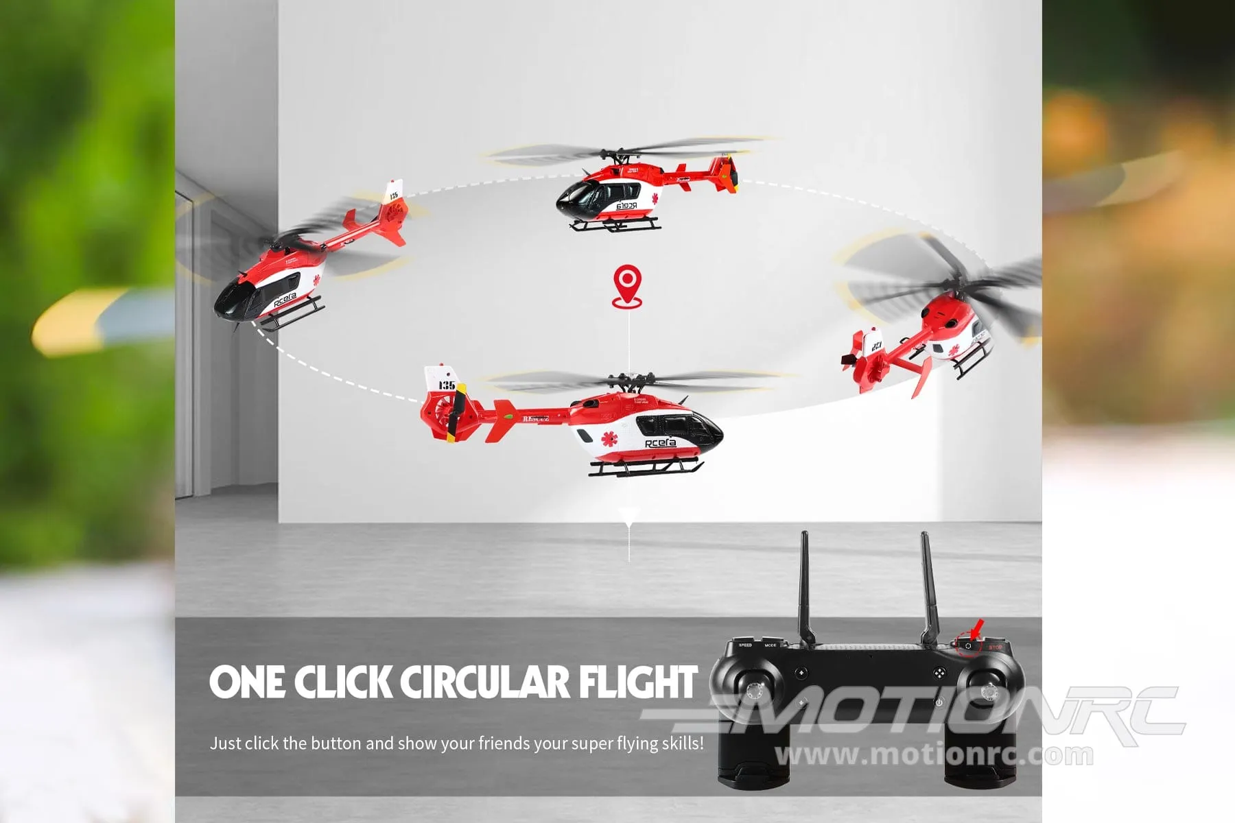 RotorScale EC135 100 Size Gyro Stabilized Helicopter - RTF