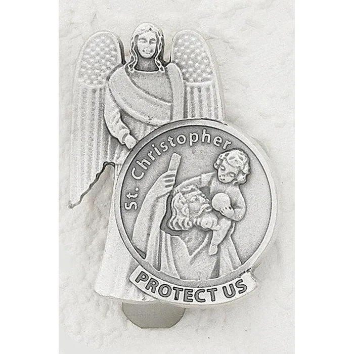 Saint Christopher Visor Clip  - Pack of 3