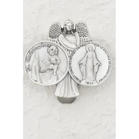 Saint Christopher/Miraculous Medal - Visor Clip - Pack of 3