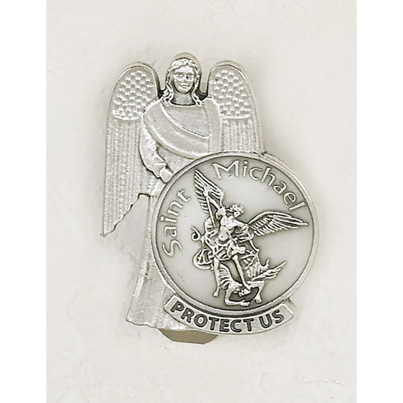 Saint Michael Glow in the Dark Visor Clip - Pack of 3