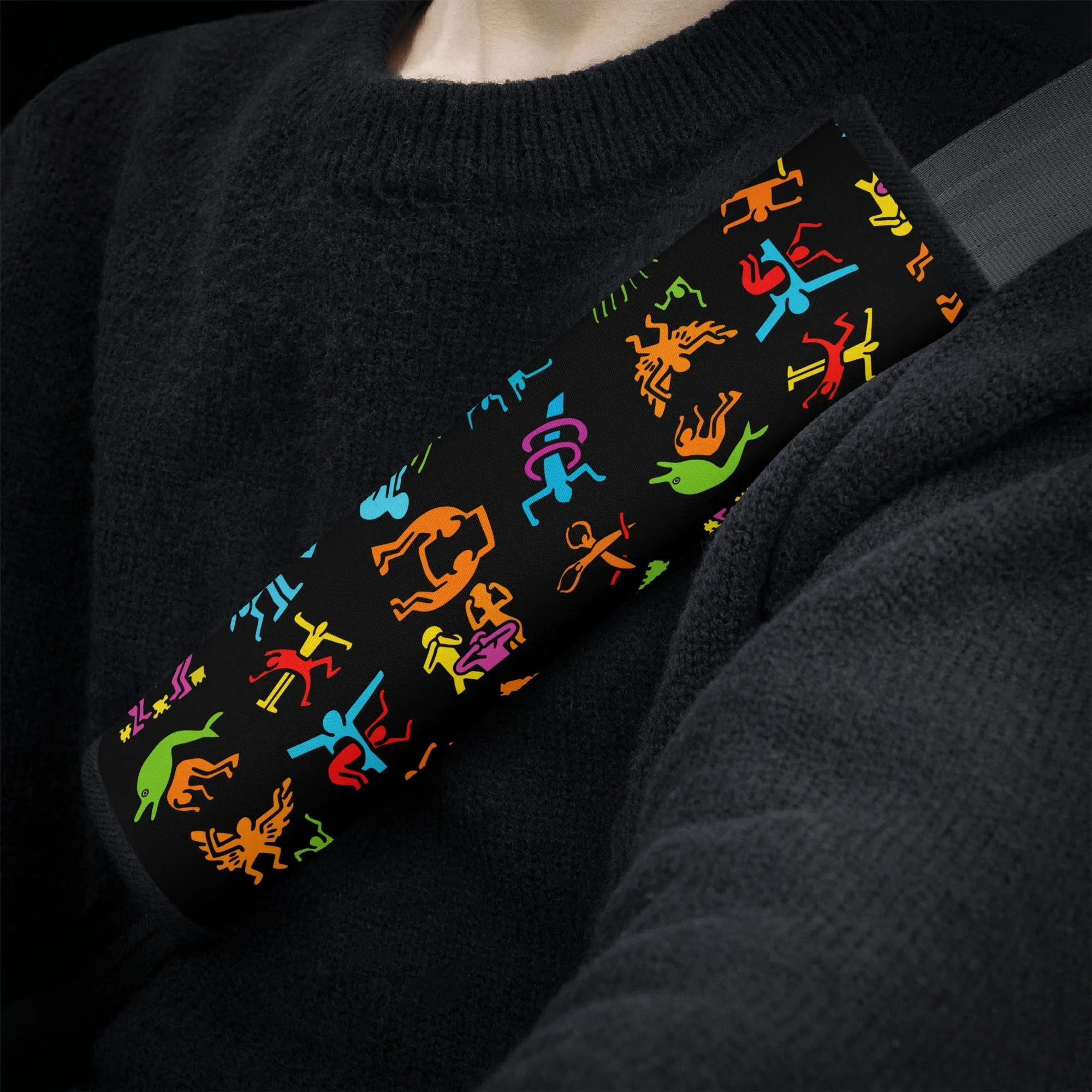 Seat Belt Cover for Cars | Vehicle Seatbelt Protector | Shoulder Pad/Cushion | Safety Belt Wrap | Haring Style