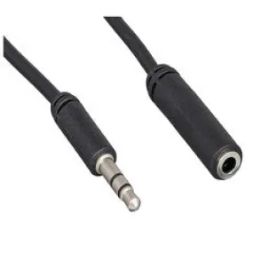 Slim Mold 3.5mm Stereo Extension Cable, 3.5mm Male to 3.5mm Female, 6 foot