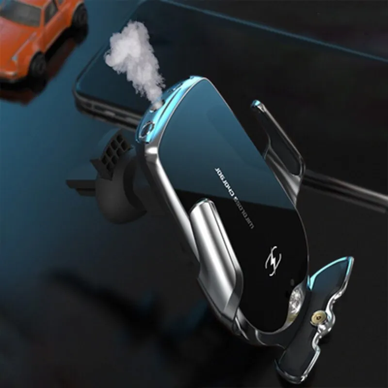 Smart Aromatherapy Wireless Charging Car Phone Holder