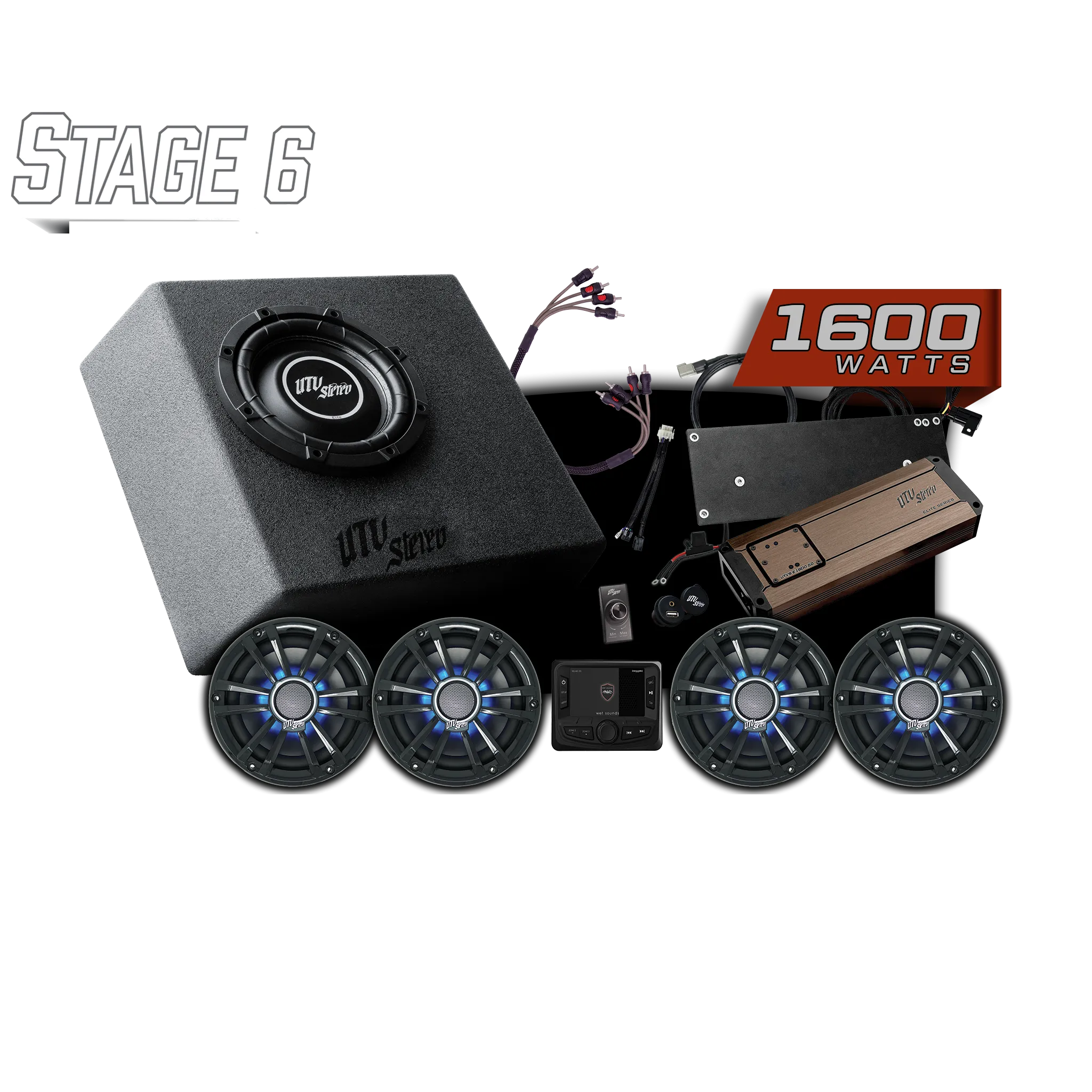 Speed UTV®  Elite Series Stage 6 Stereo Kit (Built to Order - Up to 4 Weeks) UTVS-SPD-S6-E