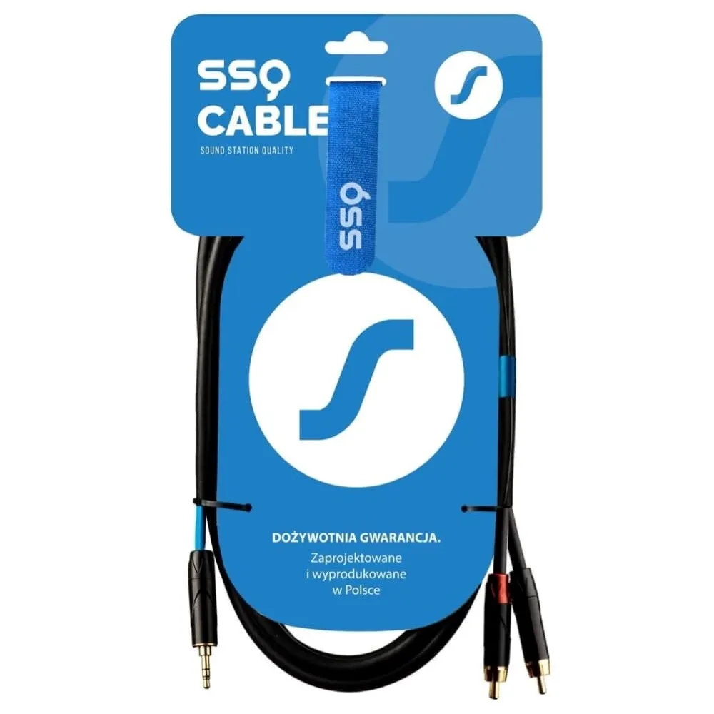 Ssq Mijrca1 - Cable Mini Stereo Jack - 2X Rca, 1 Metre