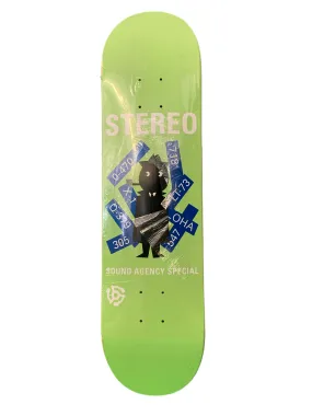 Stereo Watchman Green 7.9" Classic Skateboard Deck