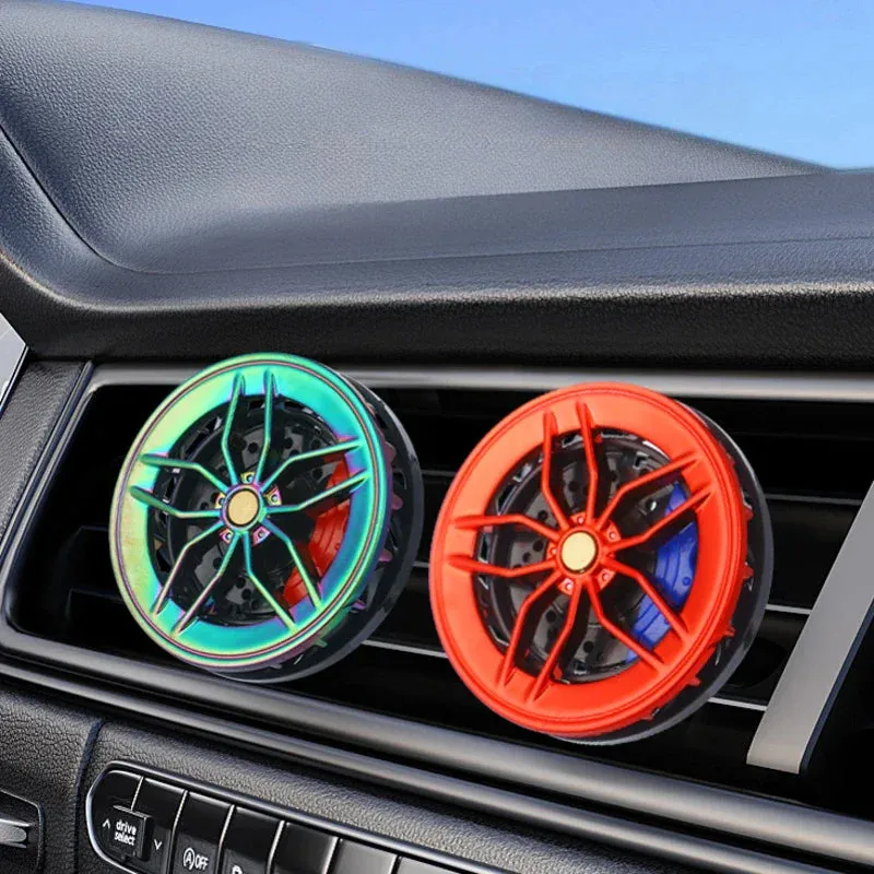 Stylish Wheel Air Vent Rotatable Aromatherapy Car Air Freshener