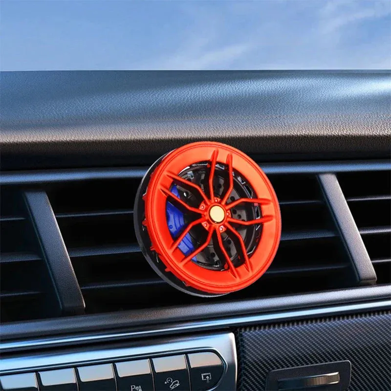 Stylish Wheel Air Vent Rotatable Aromatherapy Car Air Freshener