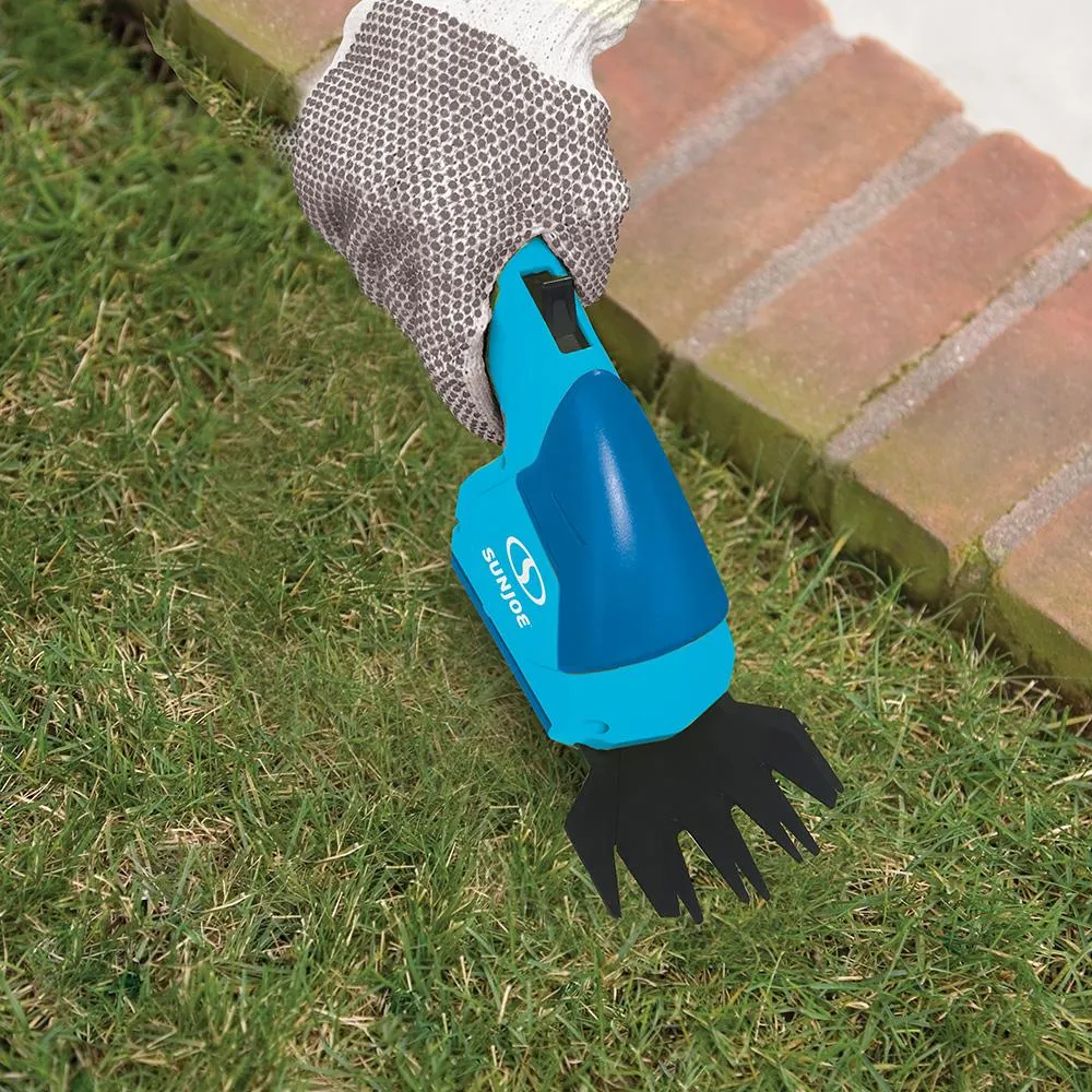 Sun Joe HJ605CC-BLU 2-in-1 Cordless Telescoping Grass Trimmer | 7.2 Volt (Sky Blue)