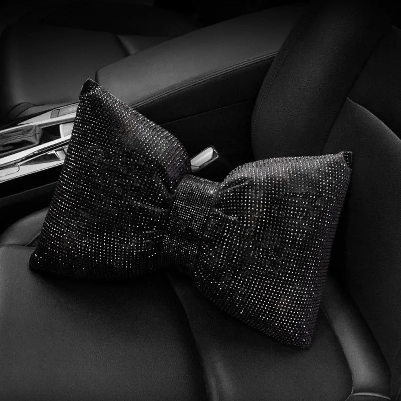 TEEK - Crystal Bowknot Car Support Cushions