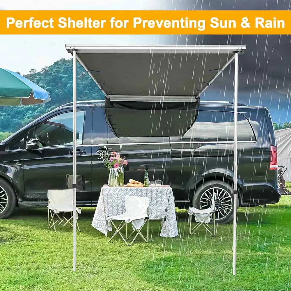 TheLAShop 4' 7" x 6' 7" Car Awning Canopy (4.5'x6') UV50  PU2,000mm