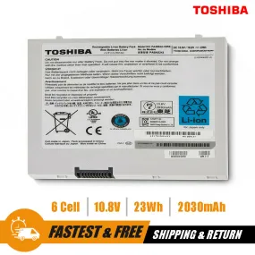 Toshiba 6-Cell 10.8V 23WH Li-Ion Battery for 10 Thrive Tablet PA3884U H000024250