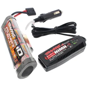 Traxxas 1/10 Stampede 4x4 XL-5 8.4v 3000 mAh iD Hump Battery & 4 Amp Charger