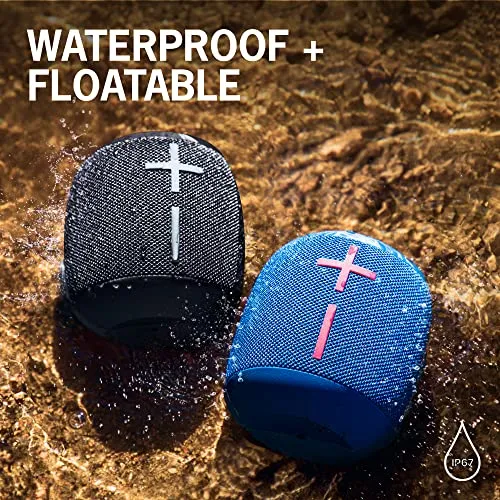 Ultimate Ears Wonderboom 2, Portable Wireless Bluetooth Speaker, Big Bass 360 Sound, Waterproof/Dustproof IP67, Floatable, 33-m (100-ft) Range - Deep Space