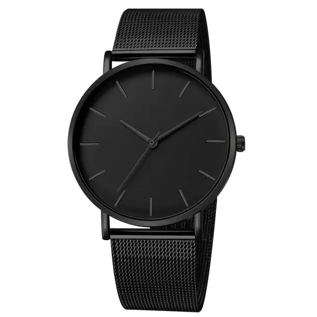 Ultra-Thin Magnetic Mesh Sport Watch