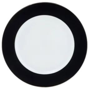 Ultra-White ColorSheen Black Platinum Charger Plate