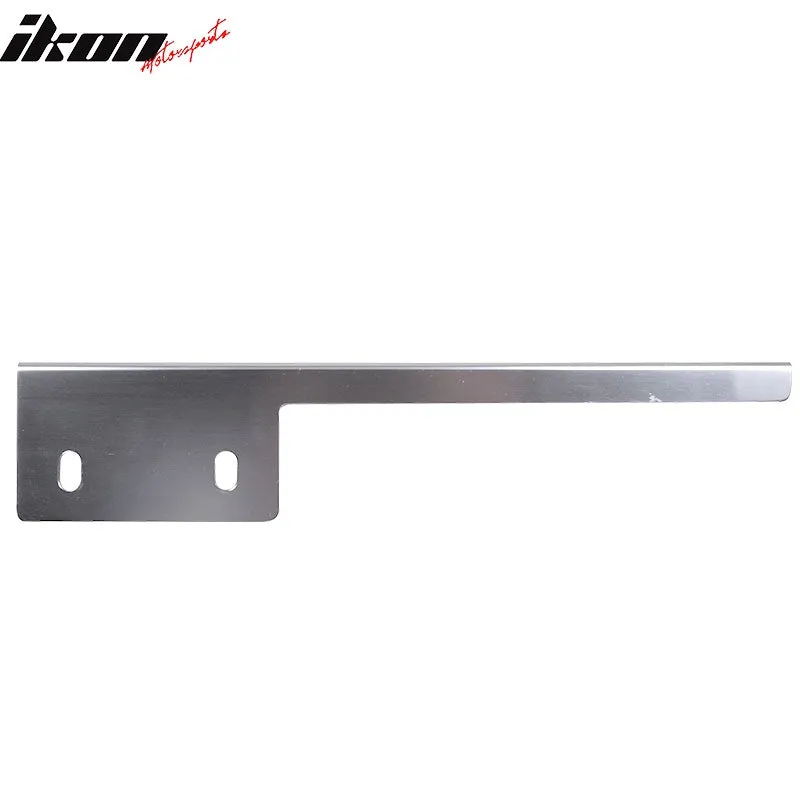 Universal Silver Front License Plate Mounting Bracket Aluminum